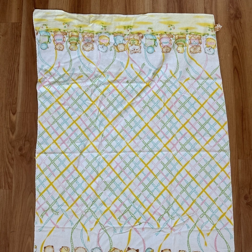 Vintage Dundee Shirt Tales Cotton Flannel Baby Receiving Blanket 25”x39” - Picture 4 of 11